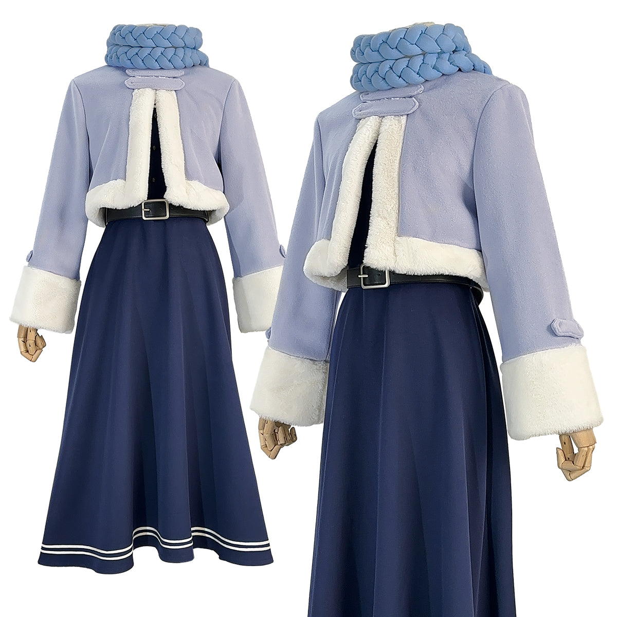 【在庫品】HOLOUN フリーレン フェルン 冬服 コスプレ衣装 アニメハロウィン仮装 衣装 ハロウィン仮装 演出服