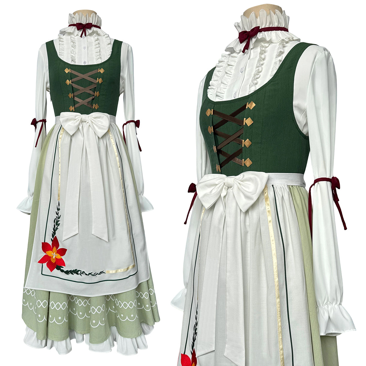 【在庫品】HOLOUN 葬送シリーズフリーレン 中国コラボ フェルンのコスプレ衣装 アニメハロウィン仮装 衣装 ハロウィン仮装 演出服