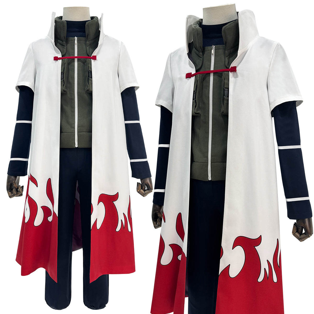 NARUTO 四代目火影 波風ミナト コスプレ衣装　ウィッグ付フルセット靴無し 在庫品】HOLOUN なるとNaルto疾風伝 四代目火影忍者羽織り 波風ミナト