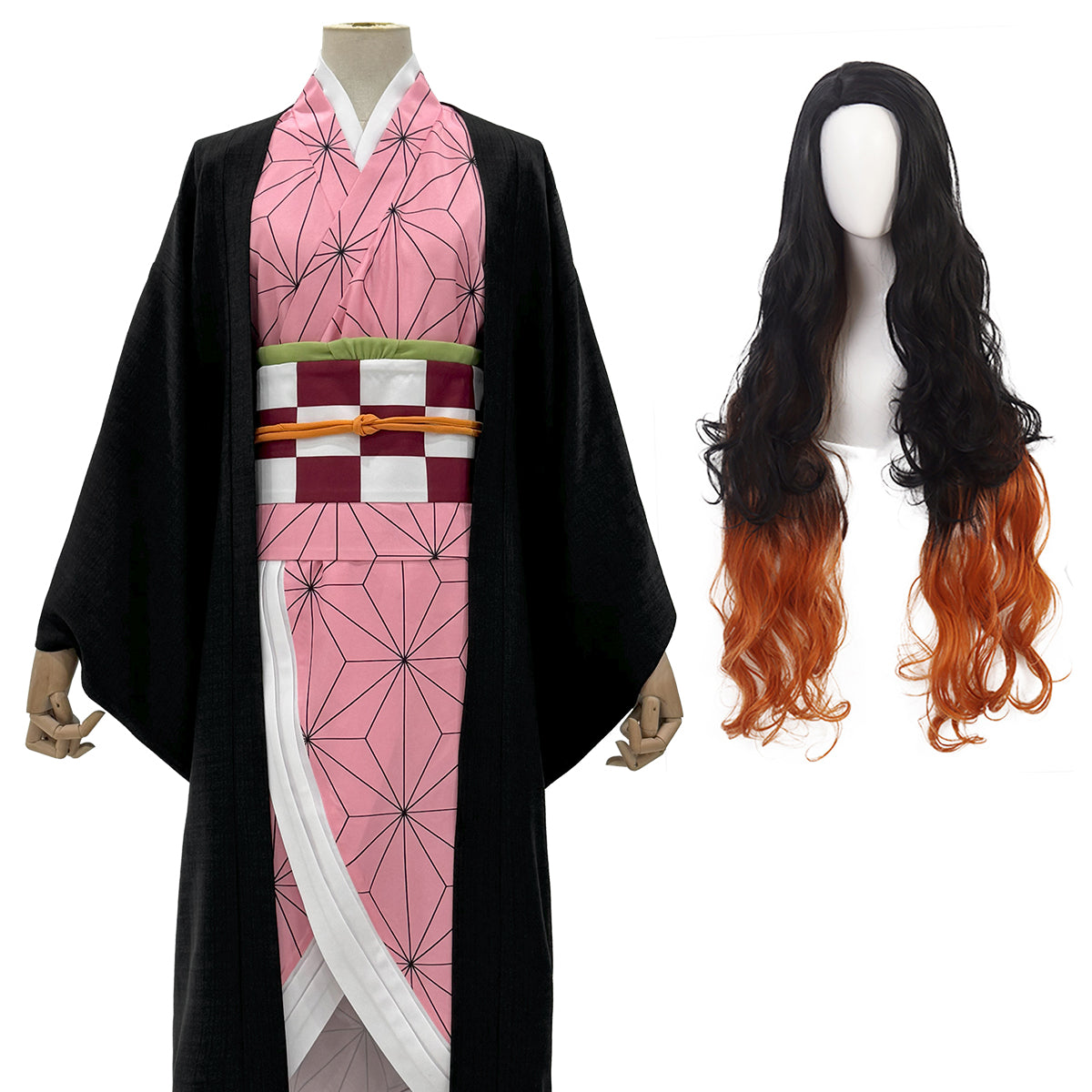 【新着商品】HOLOUN 鬼殺の隊シリーズ 竈門禰豆子のコスプレ服 ハロウィン アニメハロウィン仮装 衣装 セット クリスマス イベント  アニメ 演出服