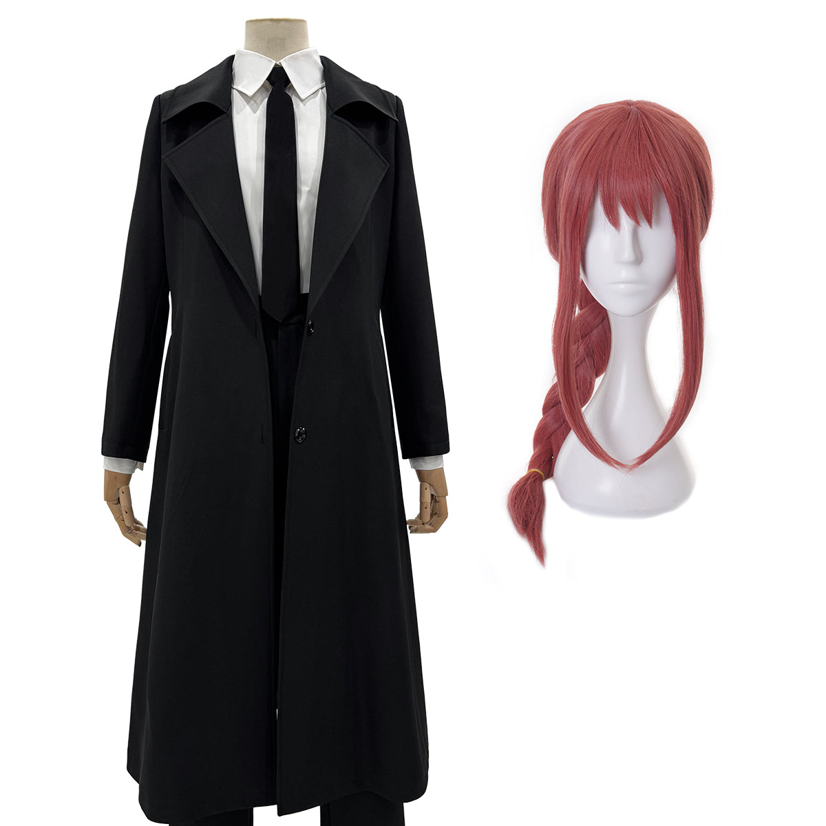 【新着商品】HOLOUN チェンソーマン マキマ支配の悪魔 コスプレ演出服ウィッグ付き コスプレ演出服 コスチューム 舞台装 ドレス クリスマス ハロウィン 祝日贈り物 祝日贈り物