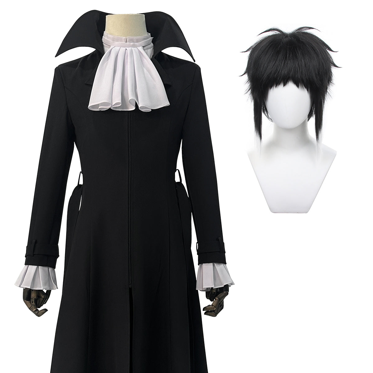 【新着商品】HOLOUN 文豪ストレイドッグス 芥川龍之介衣装 ハロウィン アニメハロウィン仮装 衣装 セット クリスマス イベント  アニメ 演出服