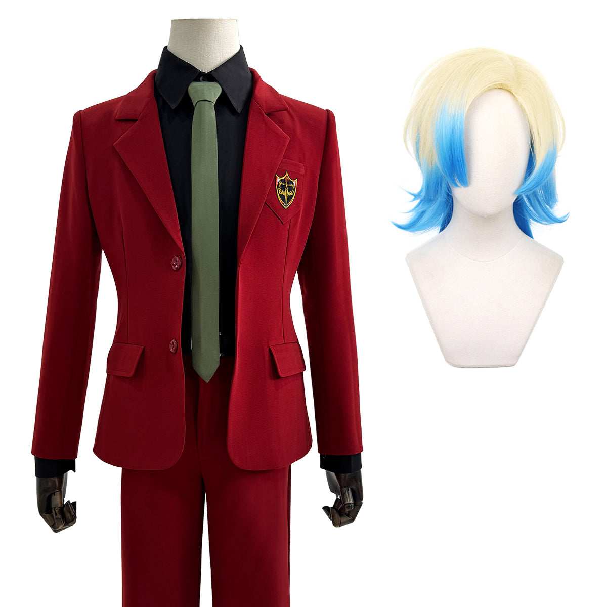 【在庫品】HOLOUN ブルロク Blue＆Lock エゴ展 赤いスーツ カイザー　上下セット　イベント アニメハロウィン仮装 演出服祝日贈り物
