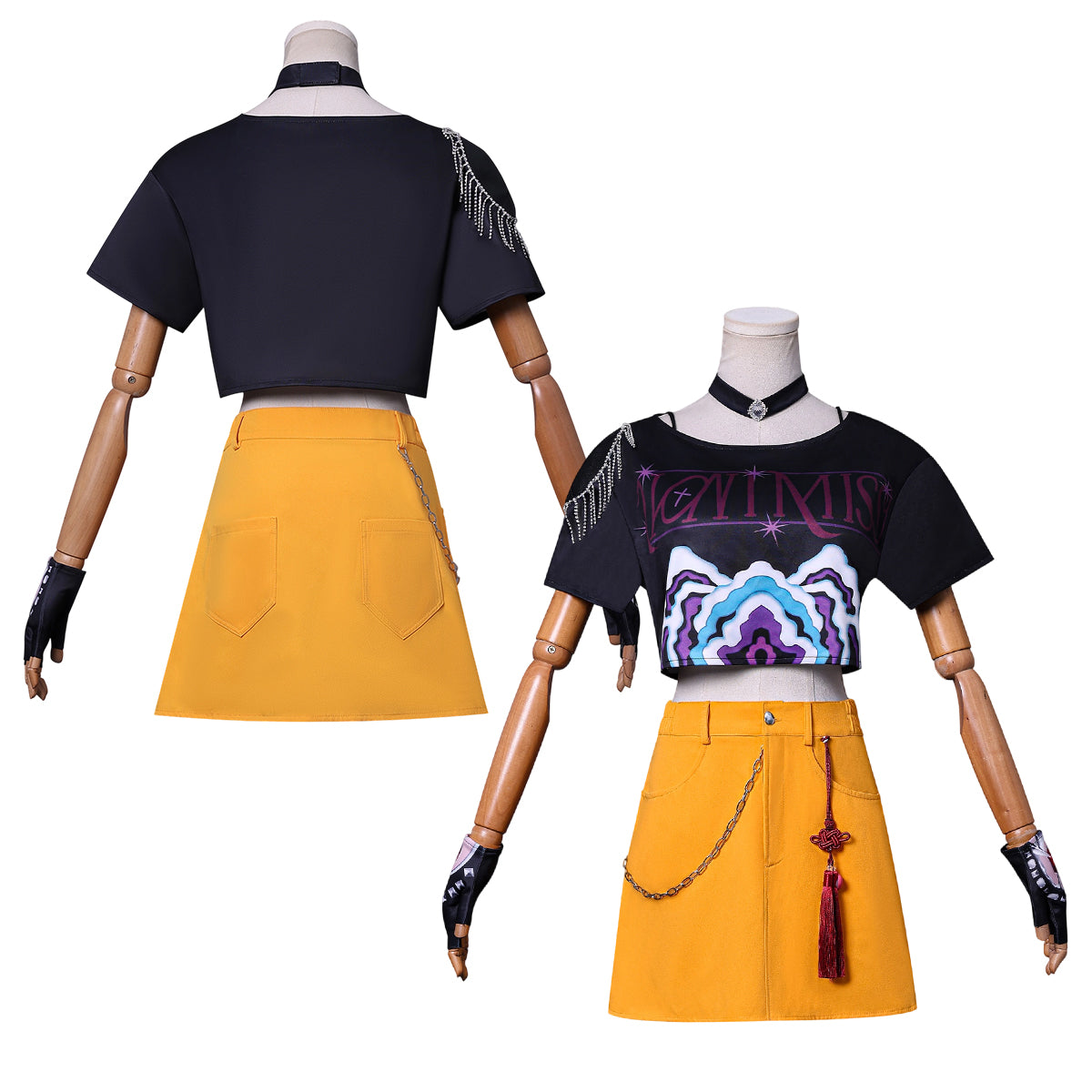 【在庫品】HOLOUN KPOPガールズ! デーモン・ハンターズ kpop demon hunters ルミRumi ゾーイZoe ミラMiraのコスプレ服 スーツ ハロウィン仮装 ゲームコスプレ衣装 セット クリスマス イベント  ゲーム仮装 アニメ 演出服