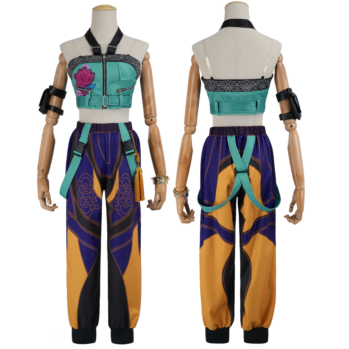 【在庫品】HOLOUN KPOPガールズ! デーモン・ハンターズ kpop demon hunters ルミRumi ゾーイZoe ミラMiraのコスプレ服 スーツ ハロウィン仮装 ゲームコスプレ衣装 セット クリスマス イベント  ゲーム仮装 アニメ 演出服