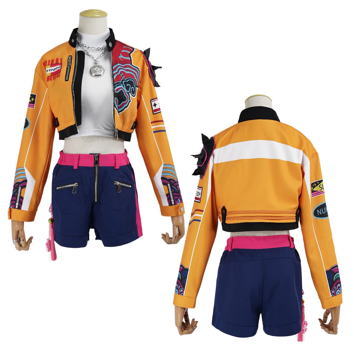 【在庫品】HOLOUN KPOPガールズ! デーモン・ハンターズ kpop demon hunters ルミRumi ゾーイZoe ミラMiraのコスプレ服 スーツ ハロウィン仮装 ゲームコスプレ衣装 セット クリスマス イベント  ゲーム仮装 アニメ 演出服