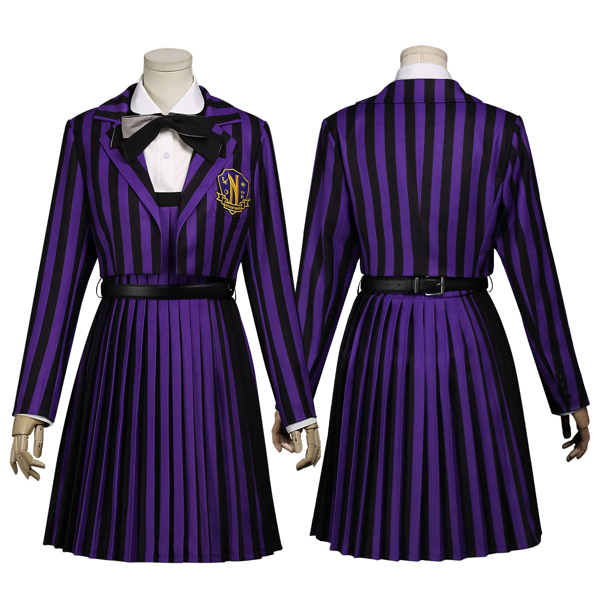 【新着商品】HOLOUN ウェンズデーアダムス イーニッド・シンクレアのコスプレ服  制服セット 学園 学校制服 大人用サイズ ハロウィン ハロウィン仮装 衣装 セット クリスマス イベント 演出服