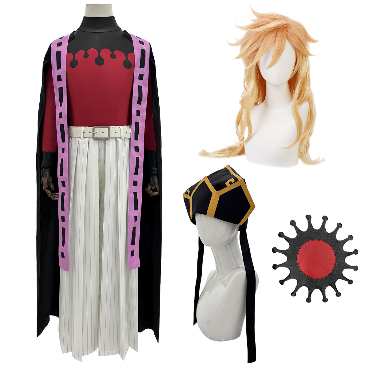 【新着商品】HOLOUN 鬼殺の隊シリーズ 十二鬼月 上弦・弍 童磨のコスプレ服 ハロウィン アニメハロウィン仮装 衣装 セット クリスマス イベント  アニメ 演出服