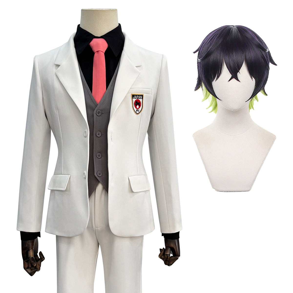 【在庫品】HOLOUN ブルロク Blue＆Lock エゴ展 白いスーツ  糸師冴 士道龍聖 愛空 上下セット　イベント アニメハロウィン仮装 演出服祝日贈り物