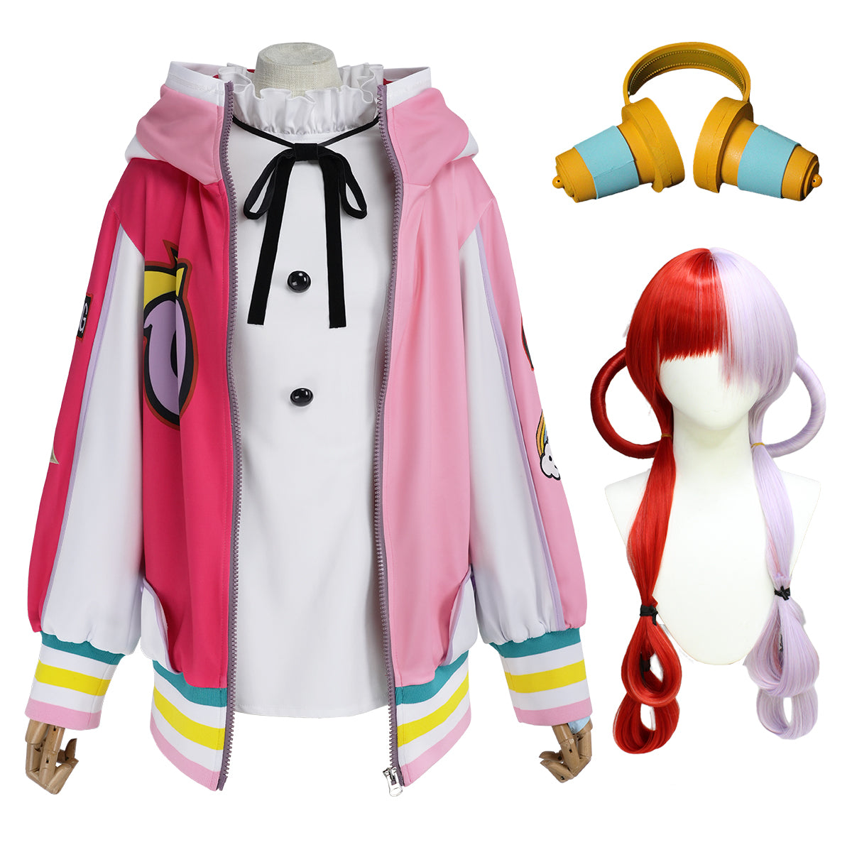 【在庫品】HOLOUN ONEピース RED UTA 世界の歌姫 ウタのコスプレ衣装  cosplay ハロウィン 変装 仮装 コスプレ演出服 コスチューム 舞台装 クリスマス 祝日贈り物