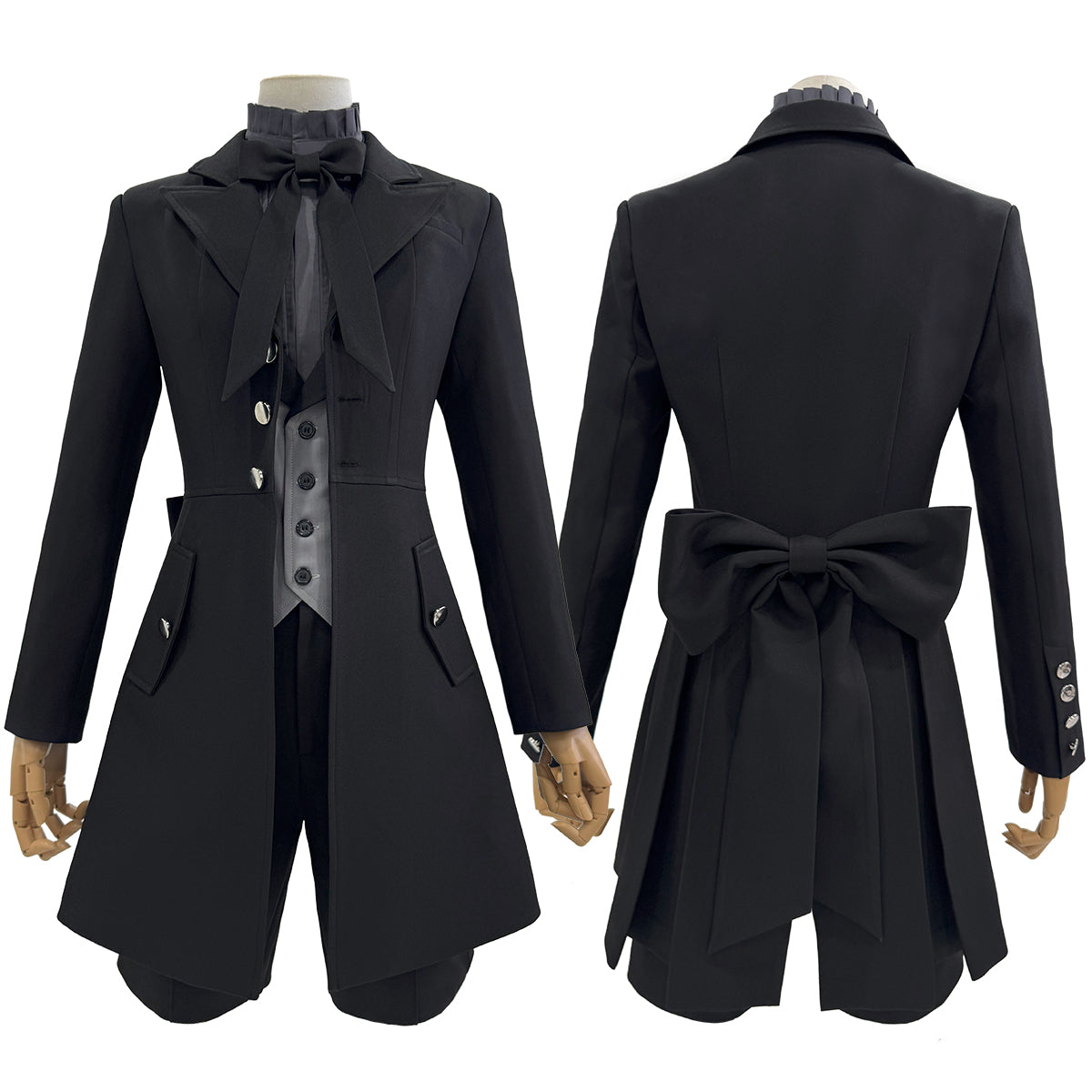 【在庫品】HOLOUN 黒の執事2 悪魔化 シエル・ファントムハイヴのコスプレ服 私服 ハロウィン仮装 ゲームコスプレ衣装 セット クリスマス イベント  ゲーム仮装 アニメ 演出服