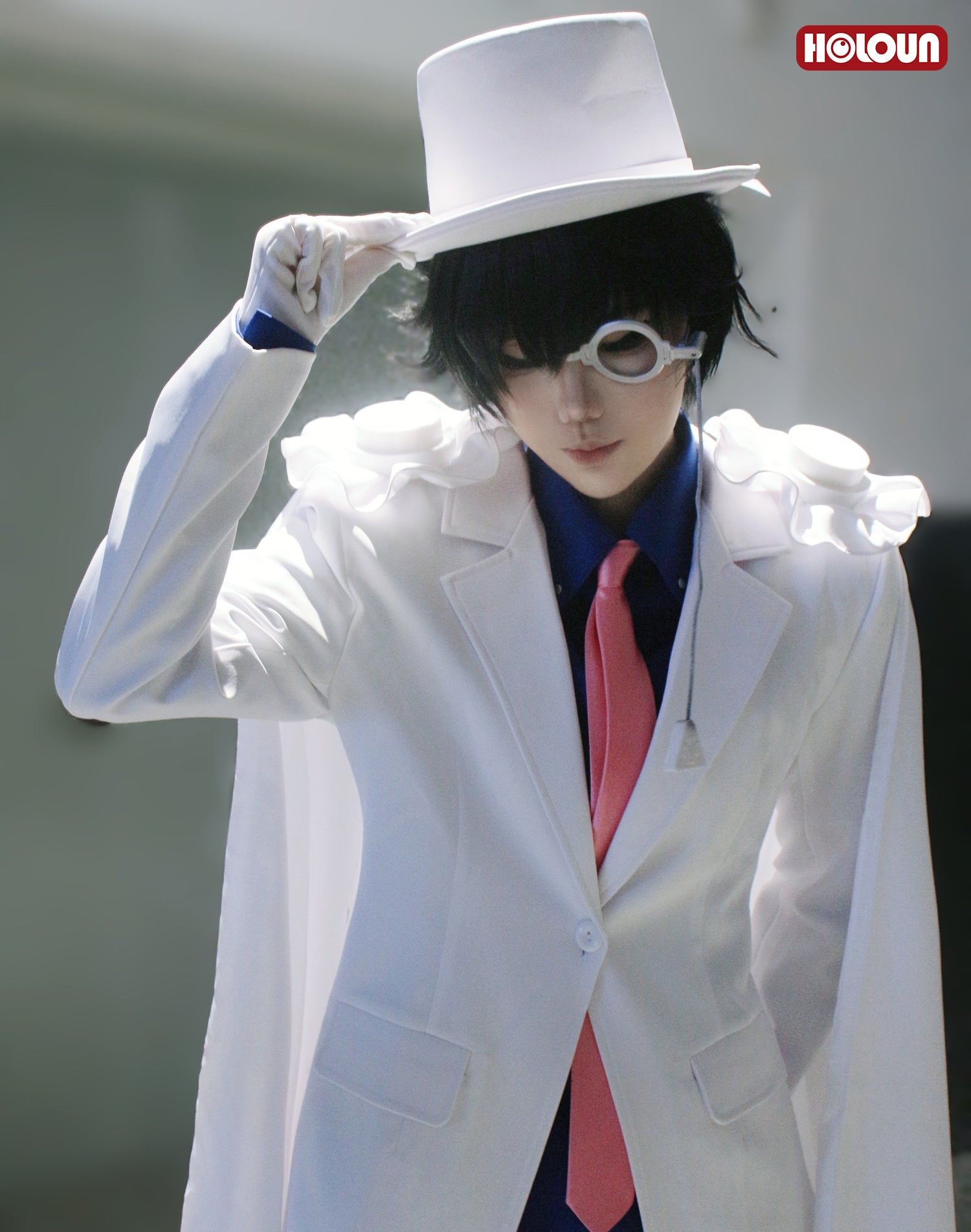 【在庫品】HOLOUN 名探偵こなん 怪盗キッド 黒羽快斗 コスプレ衣装  cosplay ハロウィン 変装 仮装 コスプレ演出服 コスチューム 舞台装 クリスマス 祝日贈り物