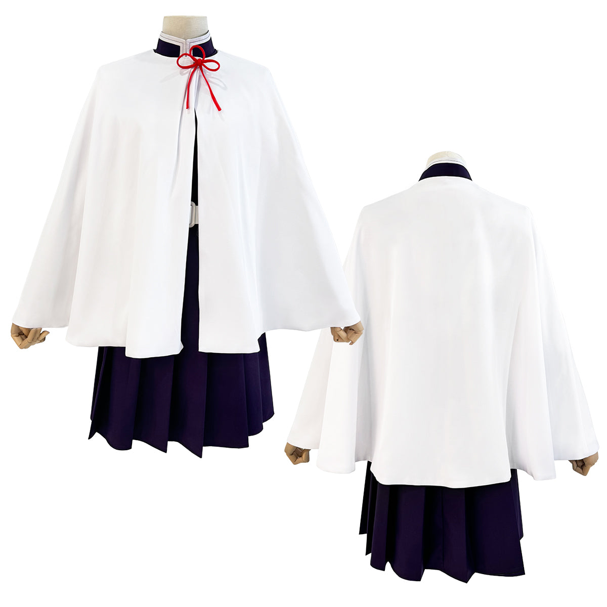 【新着商品】HOLOUN 鬼殺の隊 栗花落 カナヲコスプレ服 ハロウィン アニメハロウィン仮装 衣装 セット クリスマス イベント  アニメ 演出服