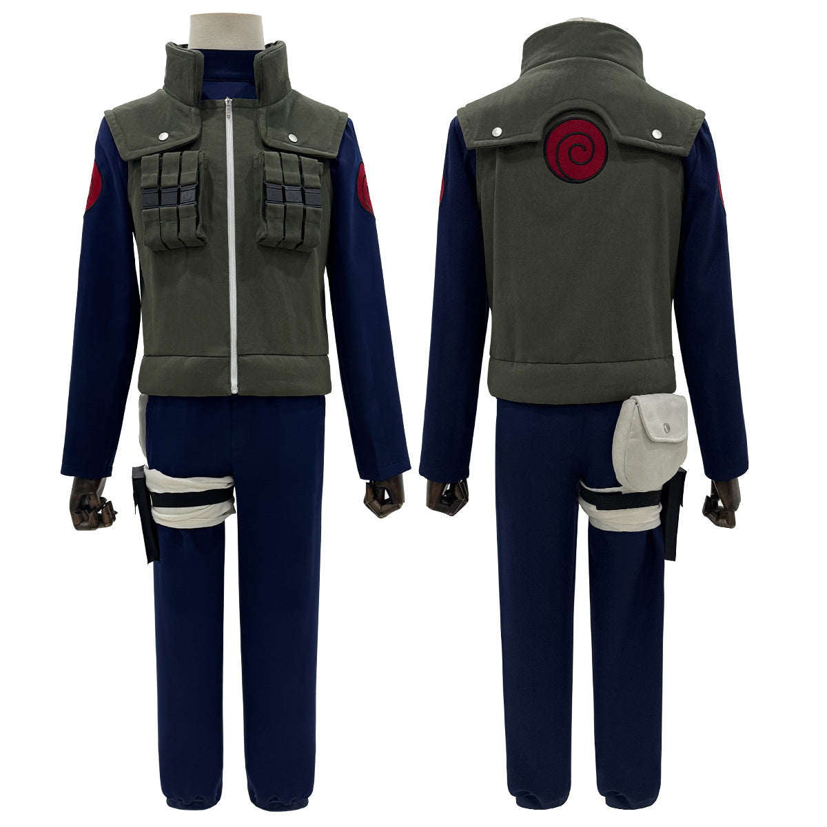 【美品】NARUTO コスプレ はたけカカシ 中忍 上忍 フルセットS〜M あす楽】カカシ コスプレ 衣装NARUTO-ナルト- 疾風伝上忍・中忍