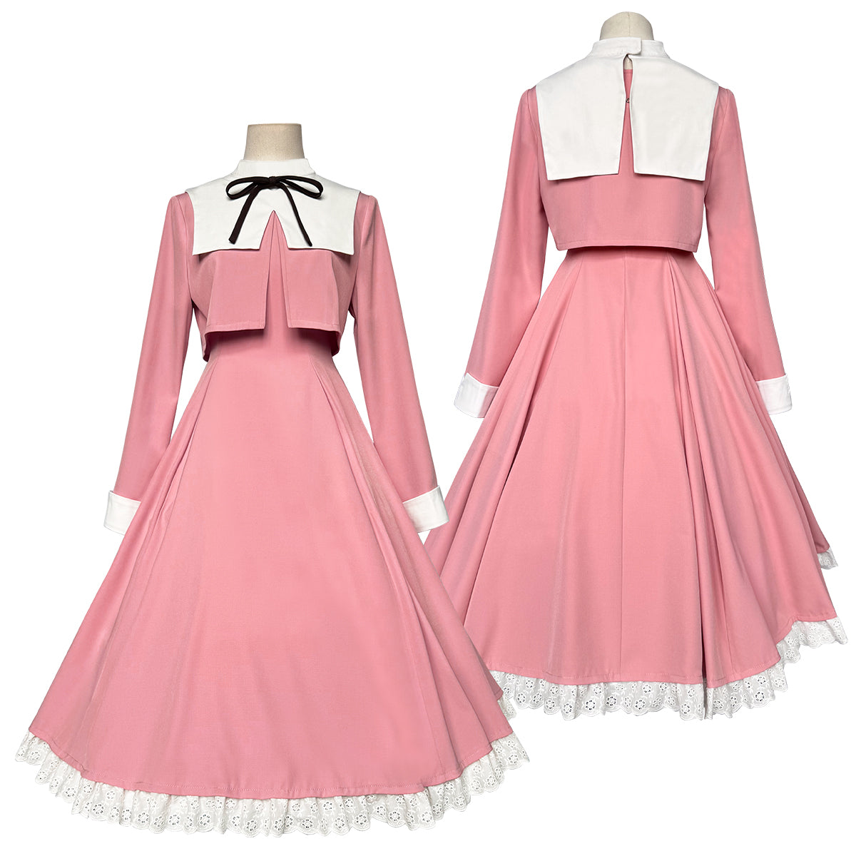 【在庫品】HOLOUN 魔法少女さくら キャプターカード 大道寺知世のワンピース ピンク コスプレ服 ハロウィン仮装 衣装 セット クリスマス イベント  ゲーム仮装 アニメ 演出服
