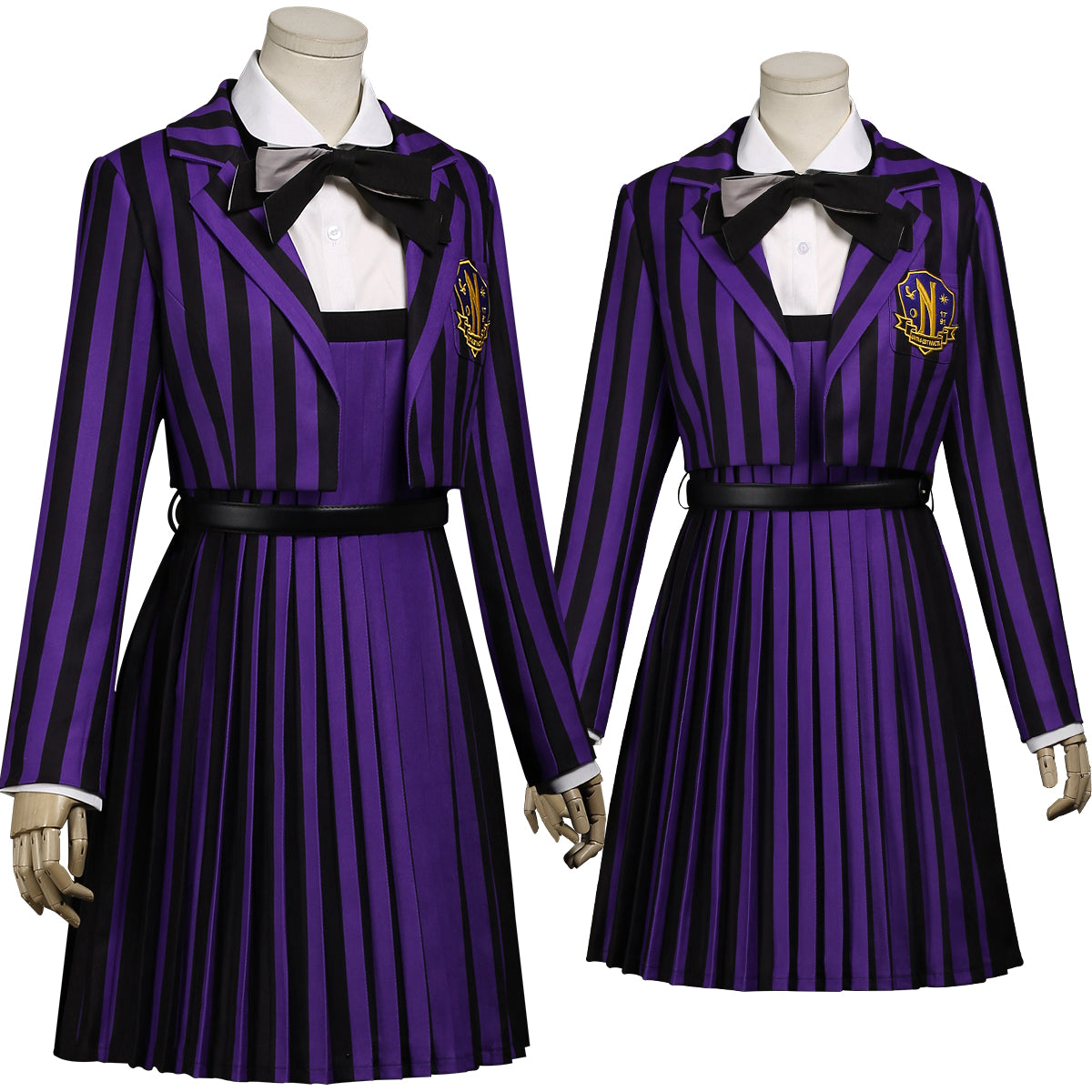 【新着商品】HOLOUN ウェンズデーアダムス イーニッド・シンクレアのコスプレ服  制服セット 学園 学校制服 大人用サイズ ハロウィン ハロウィン仮装 衣装 セット クリスマス イベント 演出服