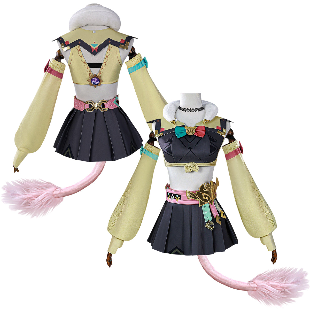 【在庫品】HOLOUN 原神 げんしん ヴァレザのコスプレ服 ハロウィン仮装 ゲームコスプレ衣装 セット クリスマス イベント  ゲーム仮装 アニメ 演出服