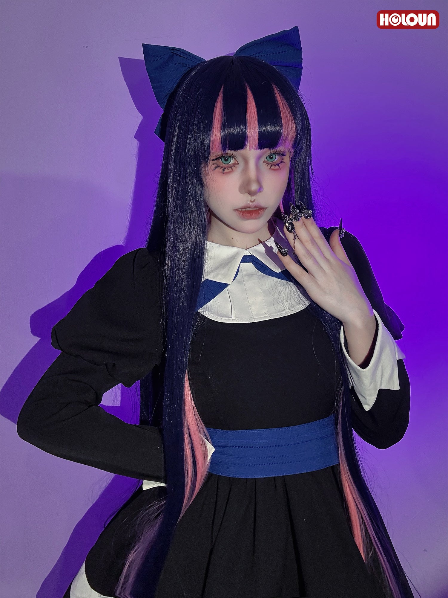 【新着商品】HOLOUN パンティ&ストッキングwithガーターベルト  ストッキングのコスプレ衣装  panty & stocking with garterbeltイベント アニメハロウィン仮装 演出服祝日贈り物