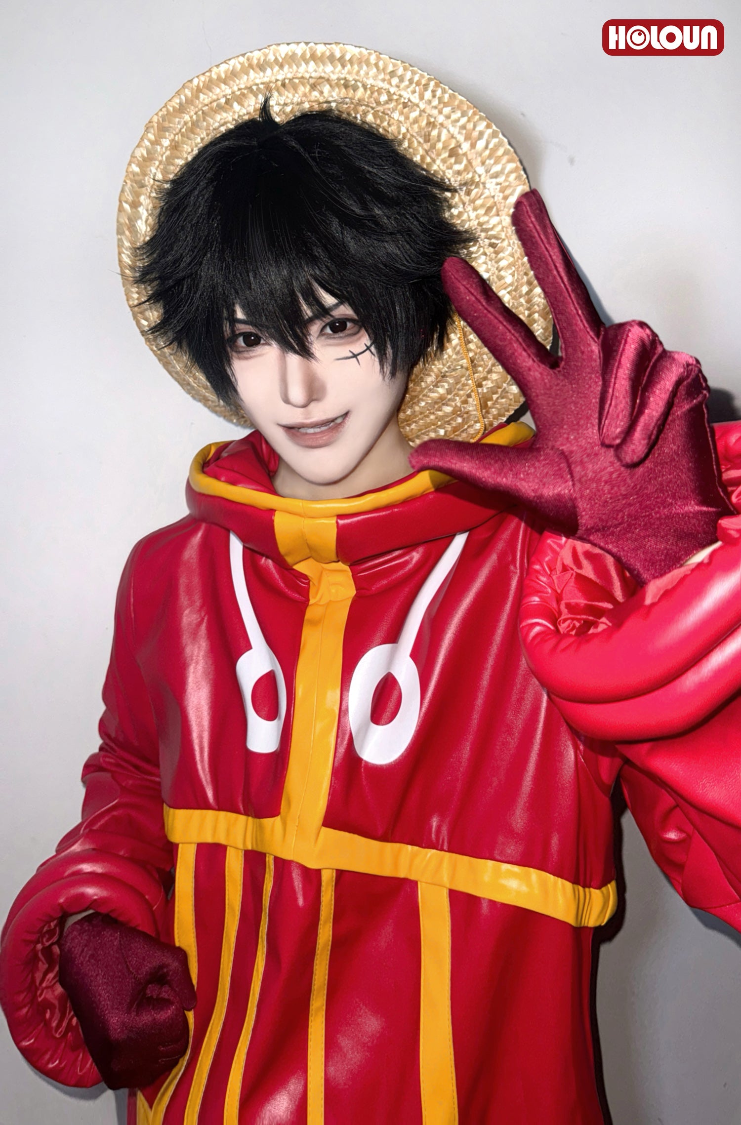 【在庫品】HOLOUN ONEピース エッグヘッド編 モンキー・D・ルフィのコスプレ衣装  cosplay ハロウィン 変装 仮装 コスプレ演出服 コスチューム 舞台装 クリスマス 祝日贈り物