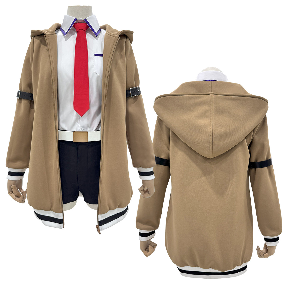 【新着商品】HOLOUN シュタインズゲート STEINSGATE 牧瀬紅莉栖のコスプレ服 ハロウィン仮装 衣装 セット クリスマス イベント  ゲーム仮装 アニメ 演出服