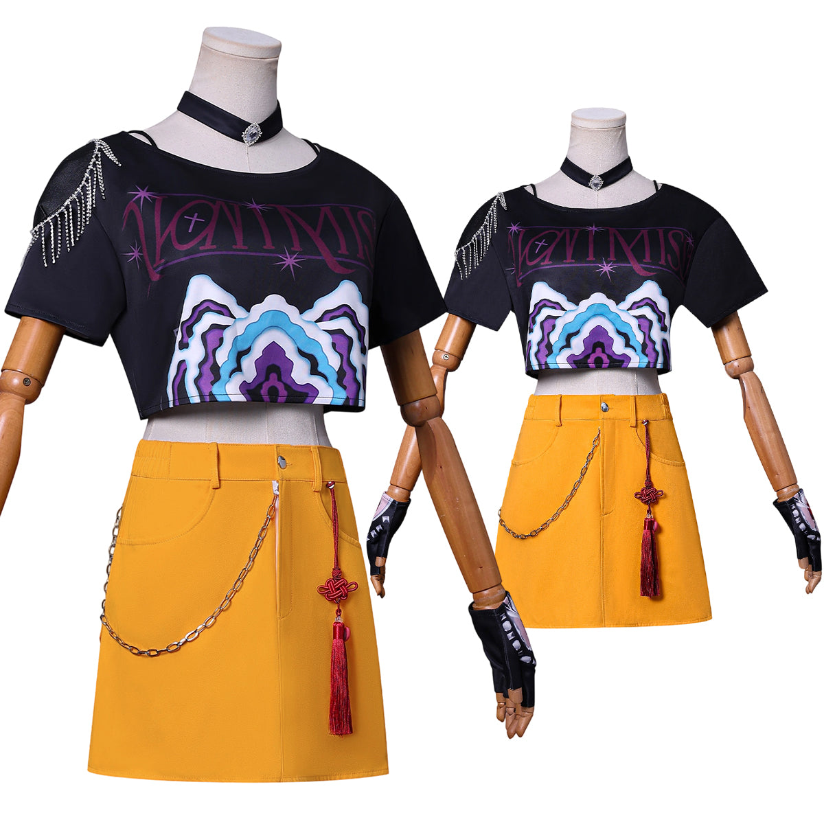 【在庫品】HOLOUN KPOPガールズ! デーモン・ハンターズ kpop demon hunters ルミRumi ゾーイZoe ミラMiraのコスプレ服 スーツ ハロウィン仮装 ゲームコスプレ衣装 セット クリスマス イベント  ゲーム仮装 アニメ 演出服