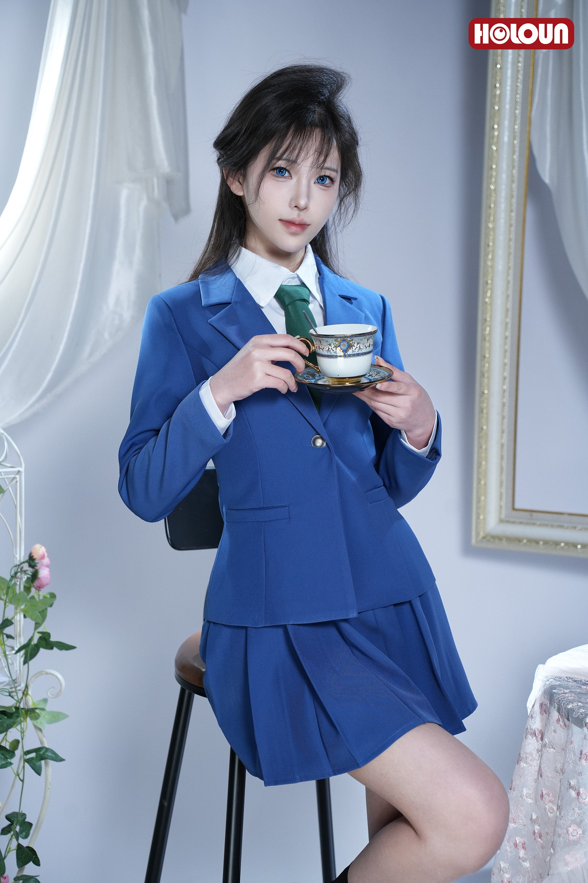 【新着商品】HOLOUN 名探偵こなん 毛利蘭 制服セットコスプレ衣装  cosplay ハロウィン 変装 仮装 コスプレ演出服 コスチューム 舞台装 クリスマス 祝日贈り物