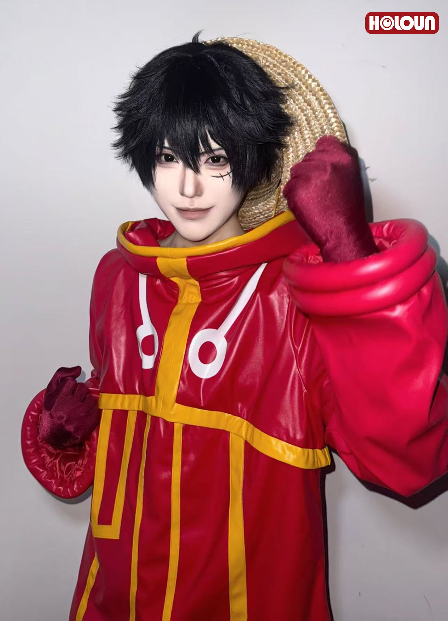 【在庫品】HOLOUN ONEピース エッグヘッド編 モンキー・D・ルフィのコスプレ衣装  cosplay ハロウィン 変装 仮装 コスプレ演出服 コスチューム 舞台装 クリスマス 祝日贈り物