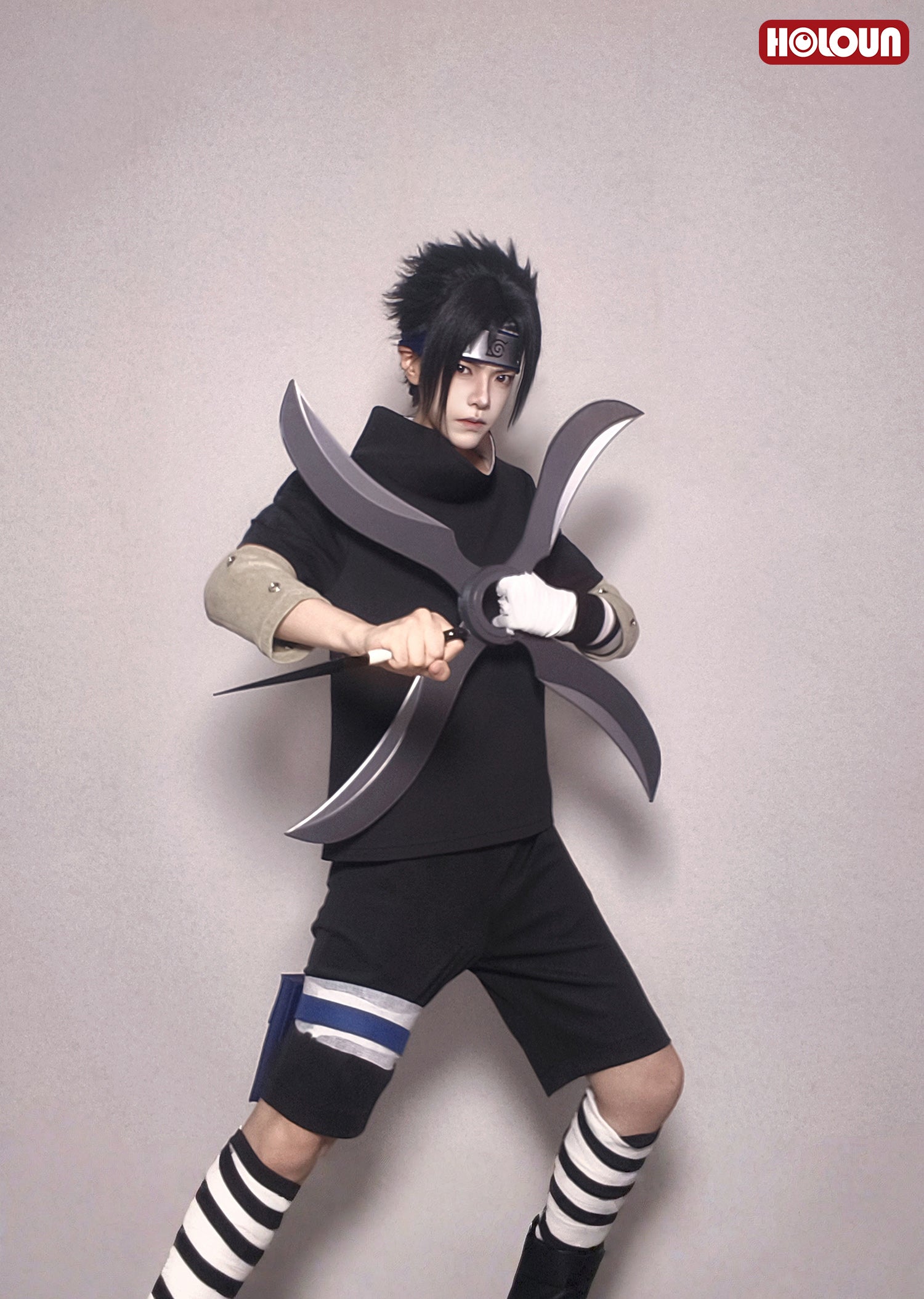 【新着商品】HOLOUN なるとNaルto疾風伝 中忍試験 うちはサスケのコスプレ服 ハロウィン仮装 衣装 セット クリスマス イベント  ゲーム仮装 アニメ 演出服