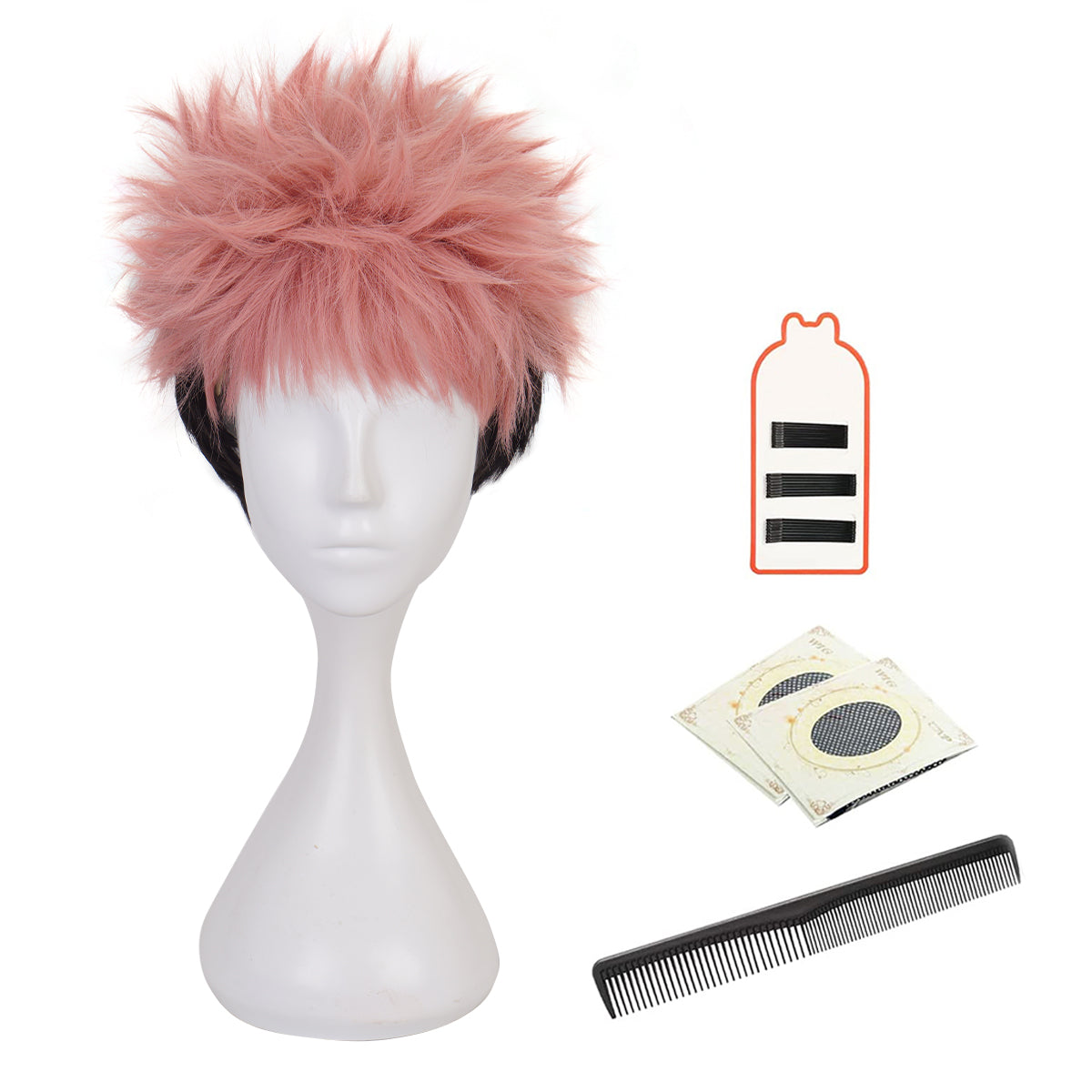 呪術廻戦 虎杖悠仁 コスプレ ウィッグ 在庫品】HOLOUN 呪術JJKウィッグ虎杖悠仁コスプレ ウィッグ コスプレ