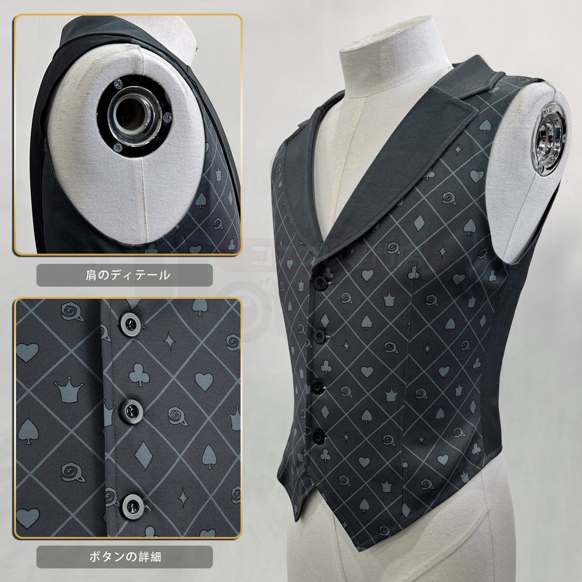 【新品】HOLOUN ツイステ　ハーツラビュル　寮服　ケイト、エースコスプレ衣装 新着商品】ついすとワンダーランド ツイステ ハーツラビュル寮の寮服