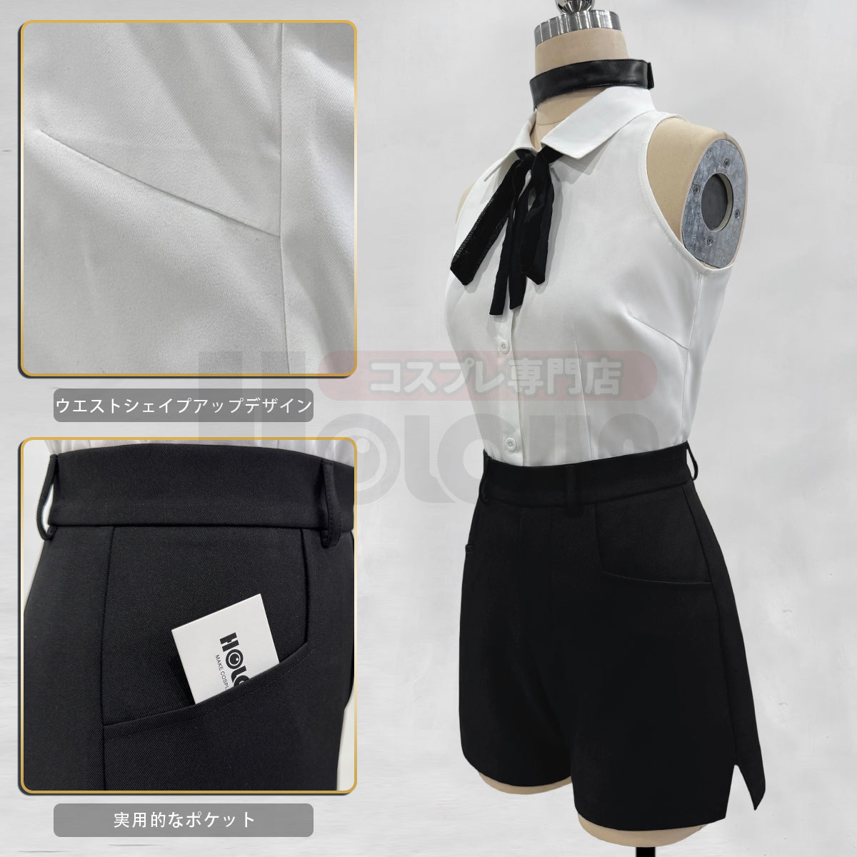 【在庫品】HOLOUN チェンソーマン レゼ Reze爆弾の悪魔コスプレ演出服ウィッグ付き コスプレ演出服 コスチューム 舞台装 ドレス クリスマス ハロウィン 祝日贈り物 祝日贈り物