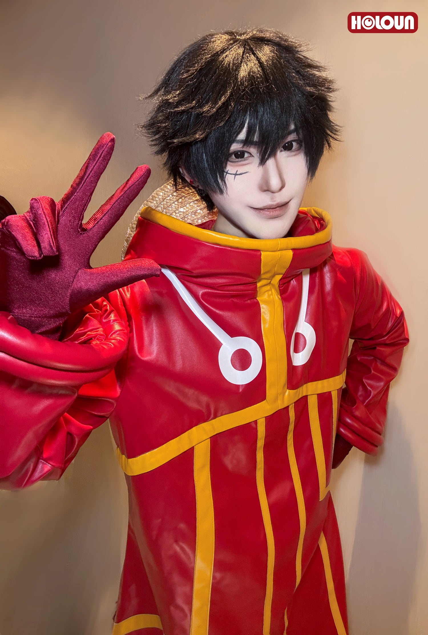 【在庫品】HOLOUN ONEピース エッグヘッド編 モンキー・D・ルフィのコスプレ衣装  cosplay ハロウィン 変装 仮装 コスプレ演出服 コスチューム 舞台装 クリスマス 祝日贈り物