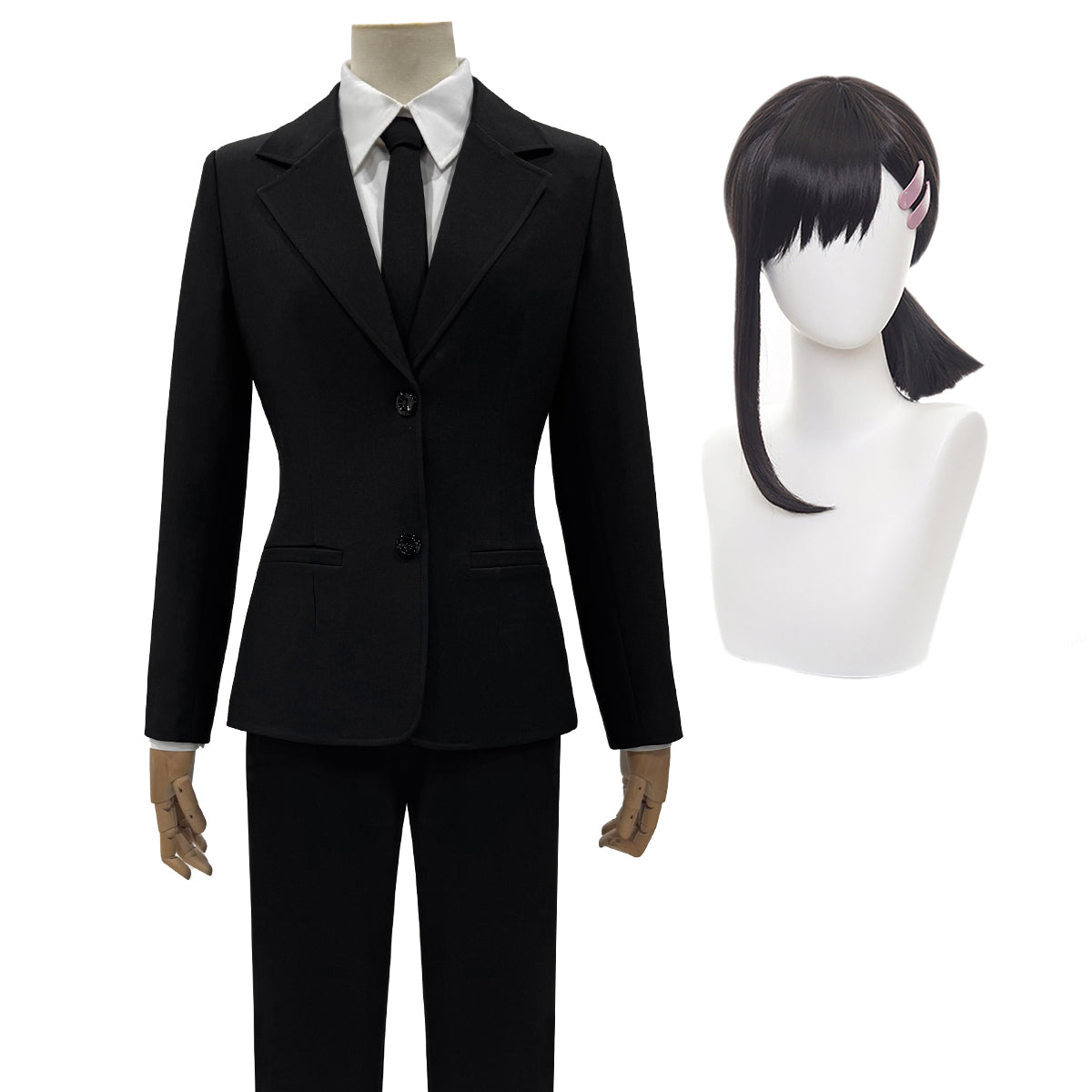 在庫品】チェンソーマン 制服スーツ 东山コベニ ウィッグ付き コスプレ