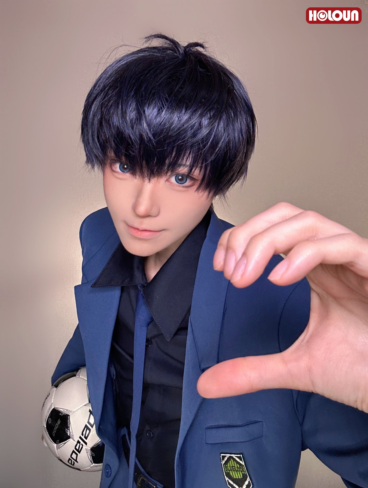 【在庫品】HOLOUN ブルロク Blue＆Lock エゴ展 青いスーツ 潔世一 糸師凛 凪誠士郎 御影玲王 蜂楽廻 コスプレ衣装 上下セット　イベント アニメハロウィン仮装 演出服祝日贈り物