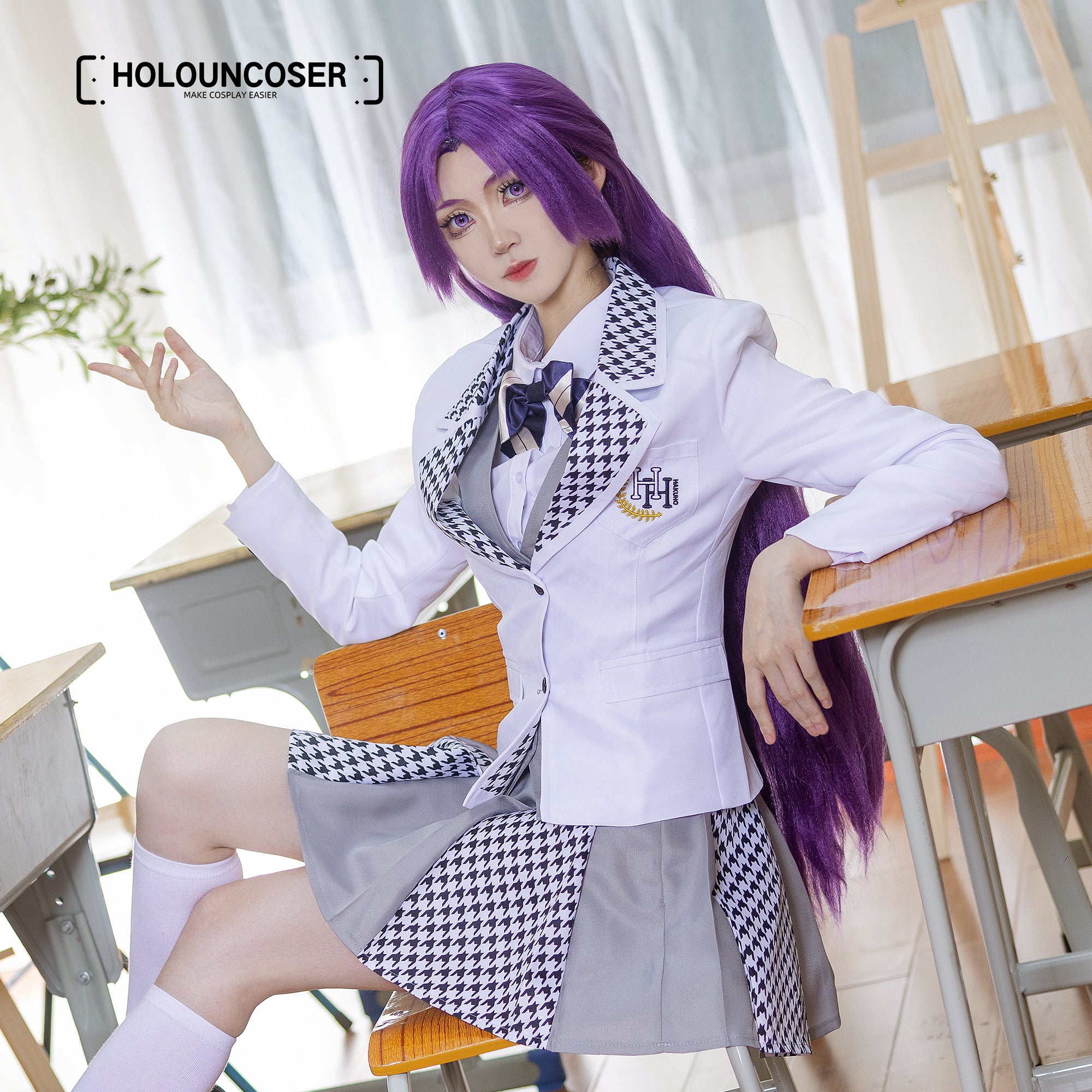 【在庫品】HOLOUN ブルロク 白宝高校の制服 御影玲王JKスカート コスプレ衣装 高校の制服 アニメハロウィン仮装 演出服