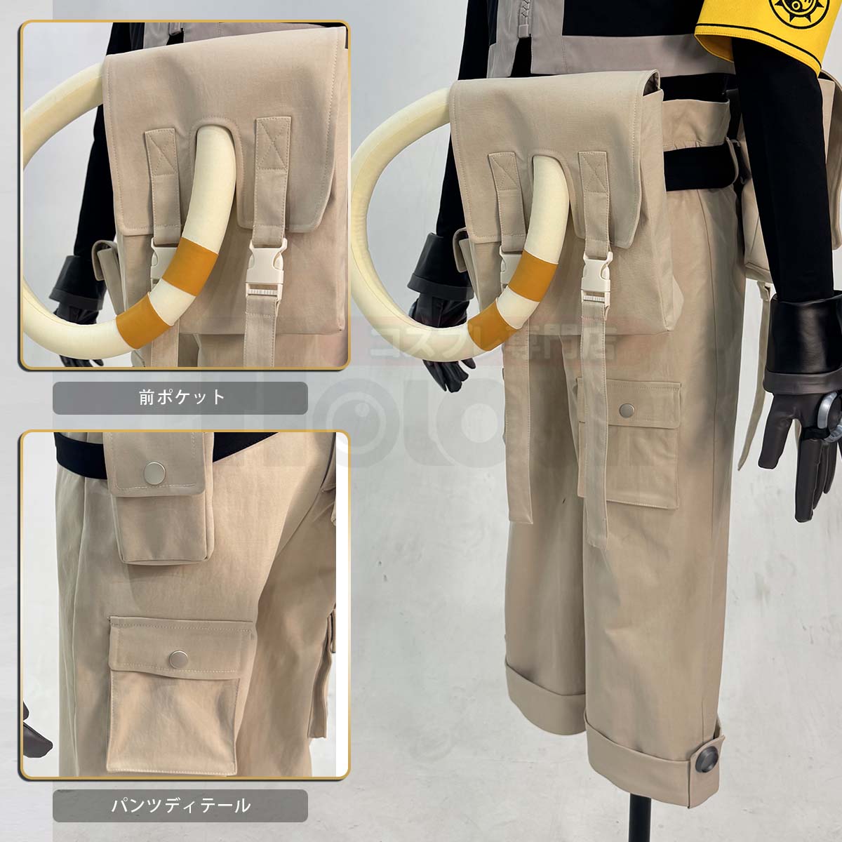 【新着商品】HOLOUN がちアクタ GACHIAKUTA ルドRudoのコスプレ服 ハロウィン仮装 衣装 セット クリスマス イベント  アニメ 演出服