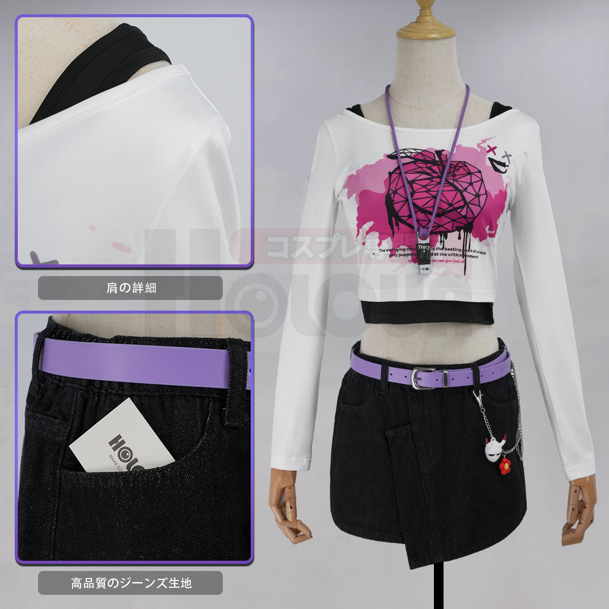 【新着商品】HOLOUN 第五人格 IdentityV チームBLK戦隊 機械技師 BLKトレイシー・レズニックのコスプレ衣装  cosplay ハロウィン 変装 仮装 コスプレ演出服 コスチューム 舞台装 クリスマス 祝日贈り物