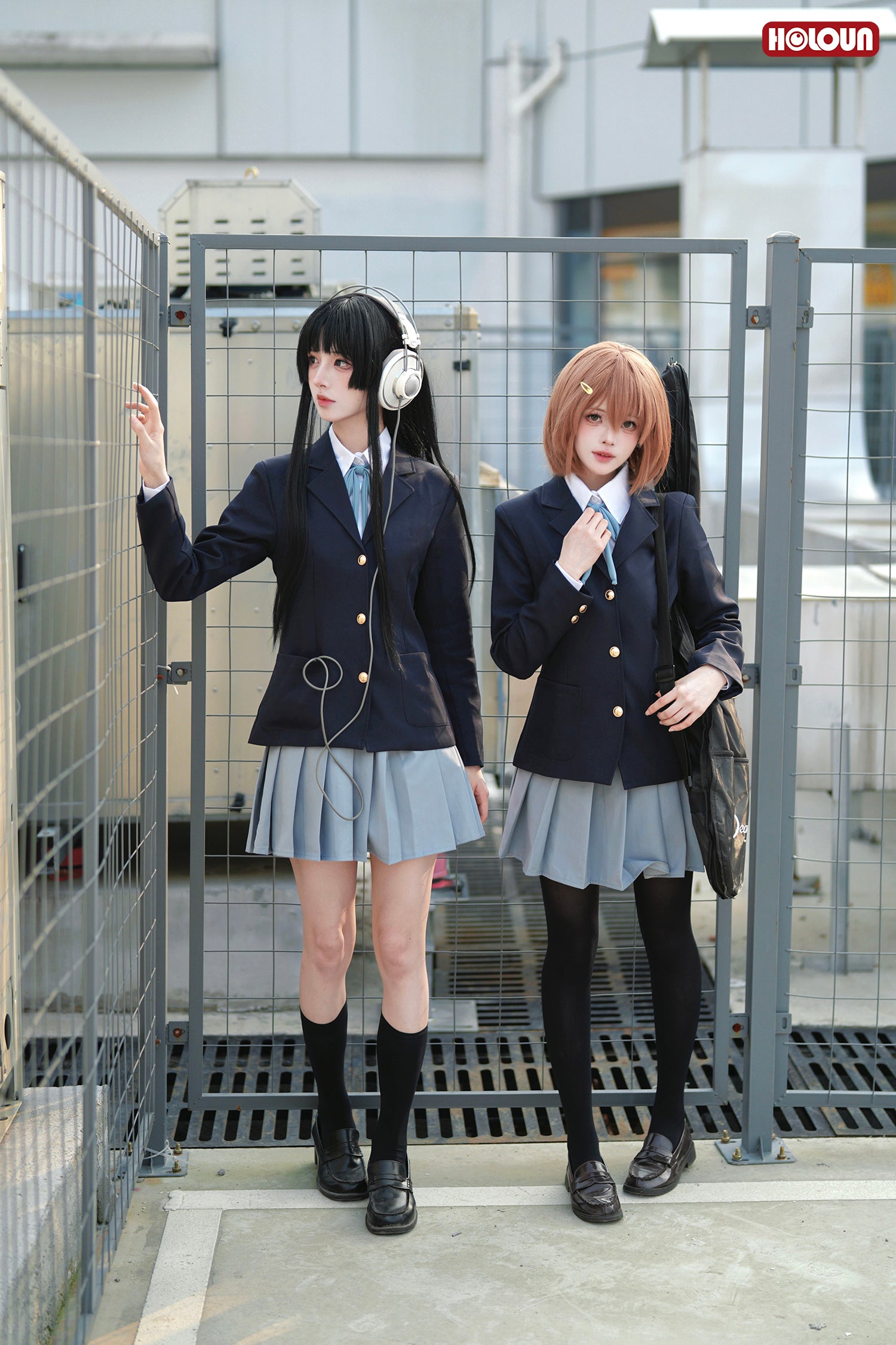 【在庫品】HOLOUN けいおンK-ON 私立桜が丘女子高等学校 制服コスプレ服 ハロウィン仮装 衣装 セット クリスマス イベント  ゲーム仮装 アニメ 演出服