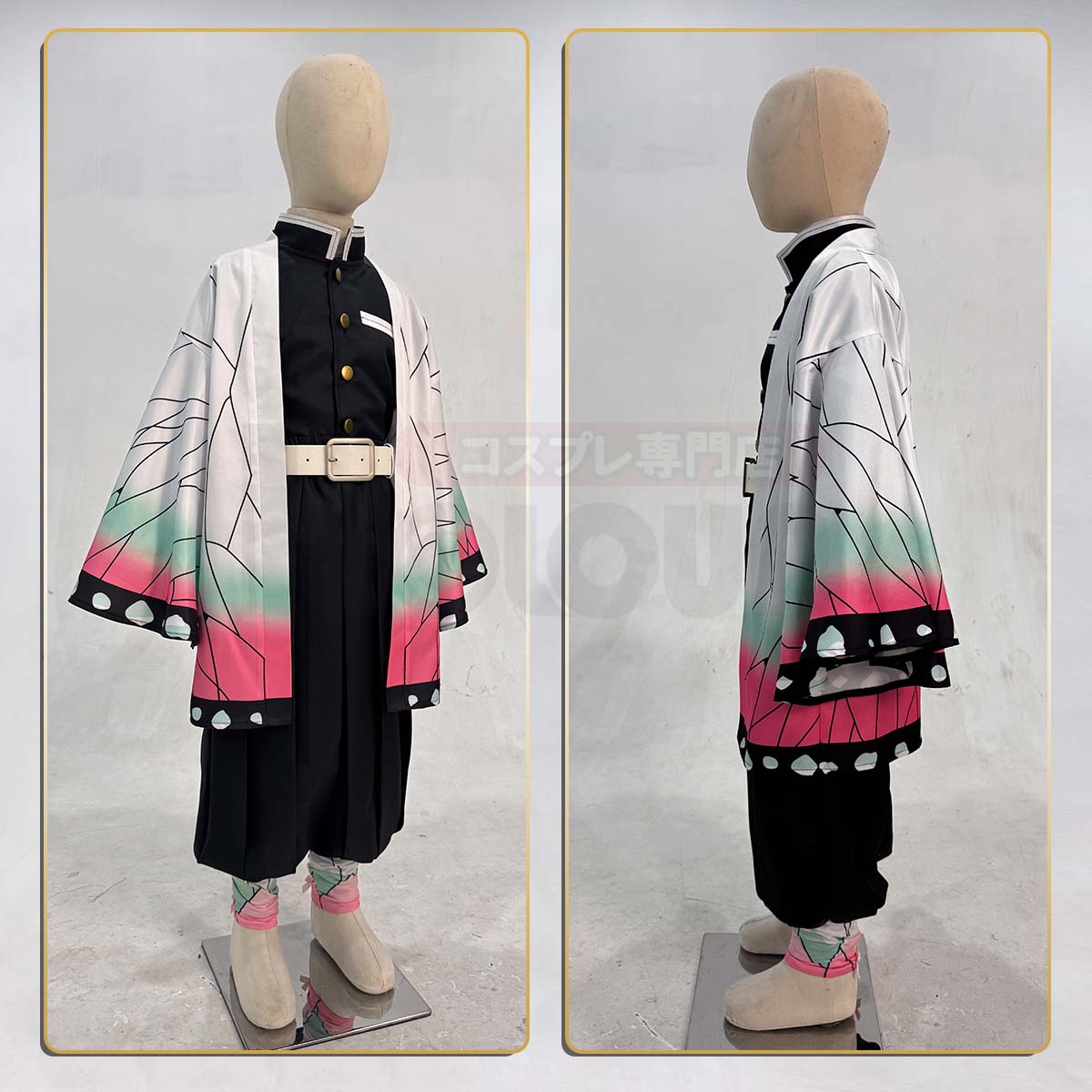【新着商品】HOLOUN 鬼殺の隊シリーズ 子供用 胡蝶しのぶのコスプレ服 子供用サイズ ハロウィン アニメハロウィン仮装 衣装 セット クリスマス イベント  アニメ 演出服