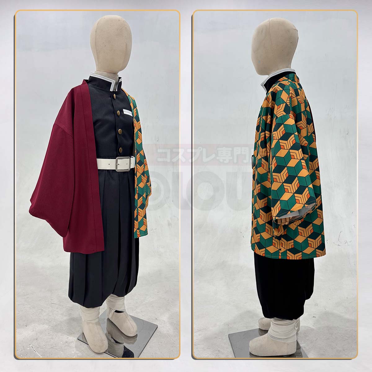 【新着商品】HOLOUN 鬼殺の隊シリーズ 子供用 冨岡義勇のコスプレ服 子供用サイズ ハロウィン アニメハロウィン仮装 衣装 セット クリスマス イベント  アニメ 演出服