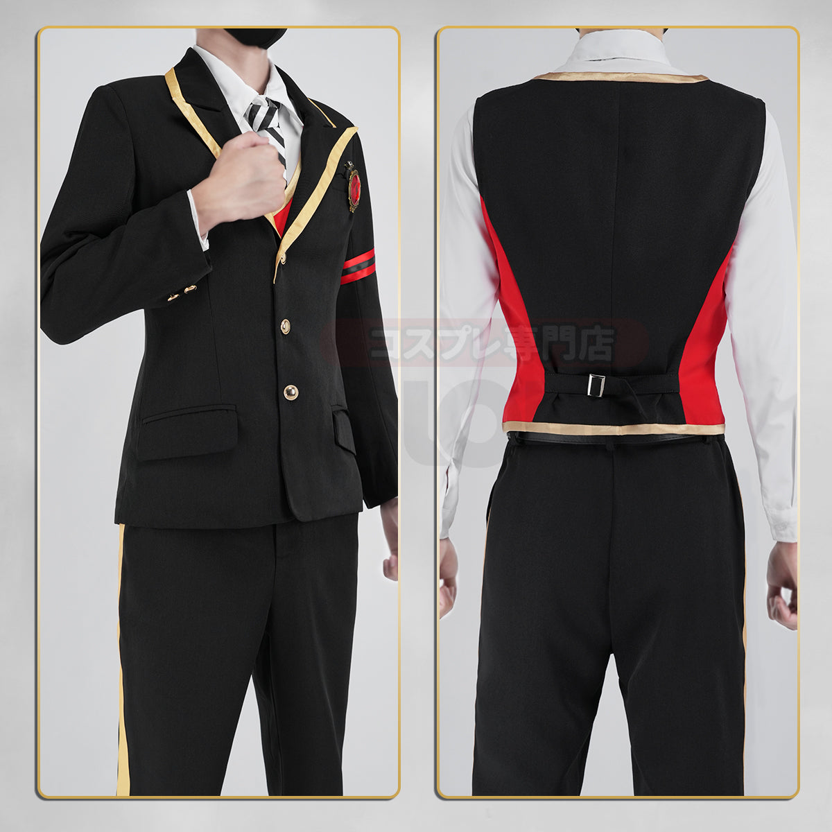 【在庫品】HOLOUN ついすとワンダーランド  ハーツラビュル寮の制服 ハロウィン仮装 衣装 セット クリスマス イベント  ゲーム仮装 アニメ 演出服