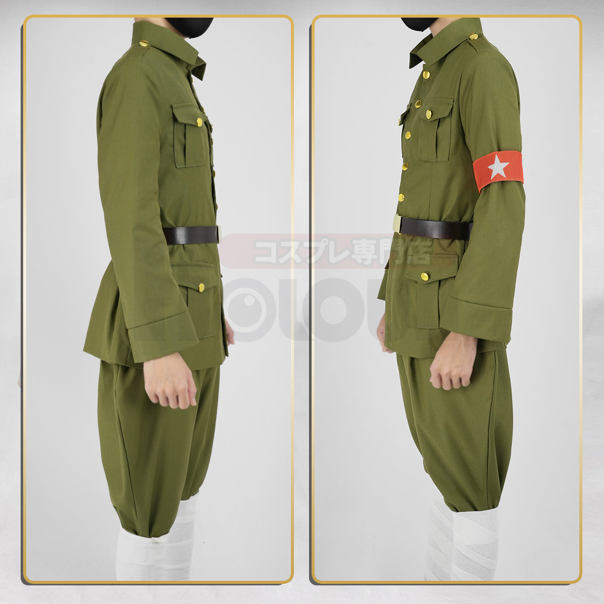 【在庫品】HOLOUN  へたりあAxis Powers 中国 王耀 軍服 コスプレ衣装  cosplay ハロウィン 変装 仮装 コスプレ演出服 コスチューム 舞台装 クリスマス 祝日贈り物
