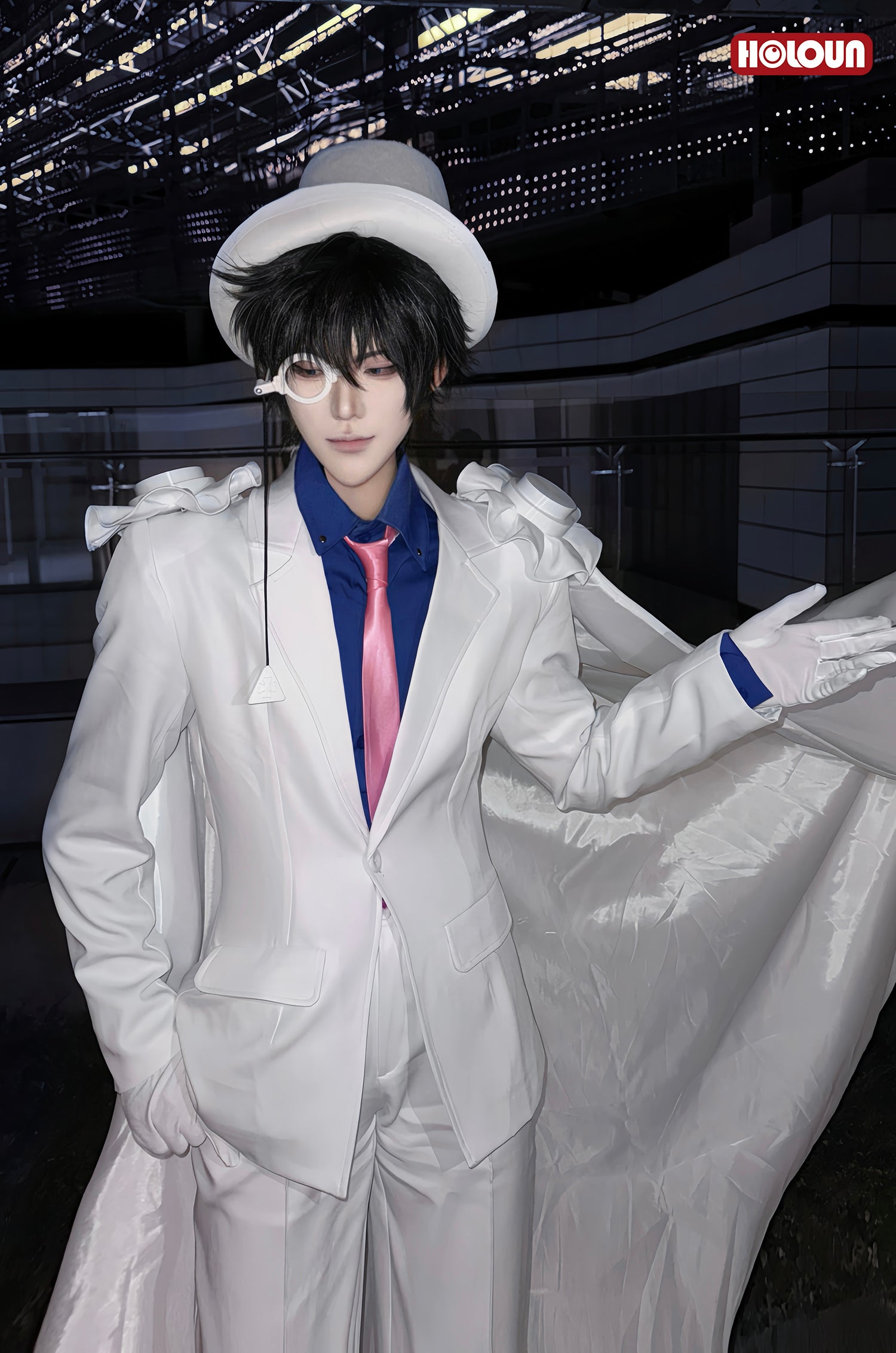 【在庫品】HOLOUN 名探偵こなん 怪盗キッド 黒羽快斗 コスプレ衣装  cosplay ハロウィン 変装 仮装 コスプレ演出服 コスチューム 舞台装 クリスマス 祝日贈り物