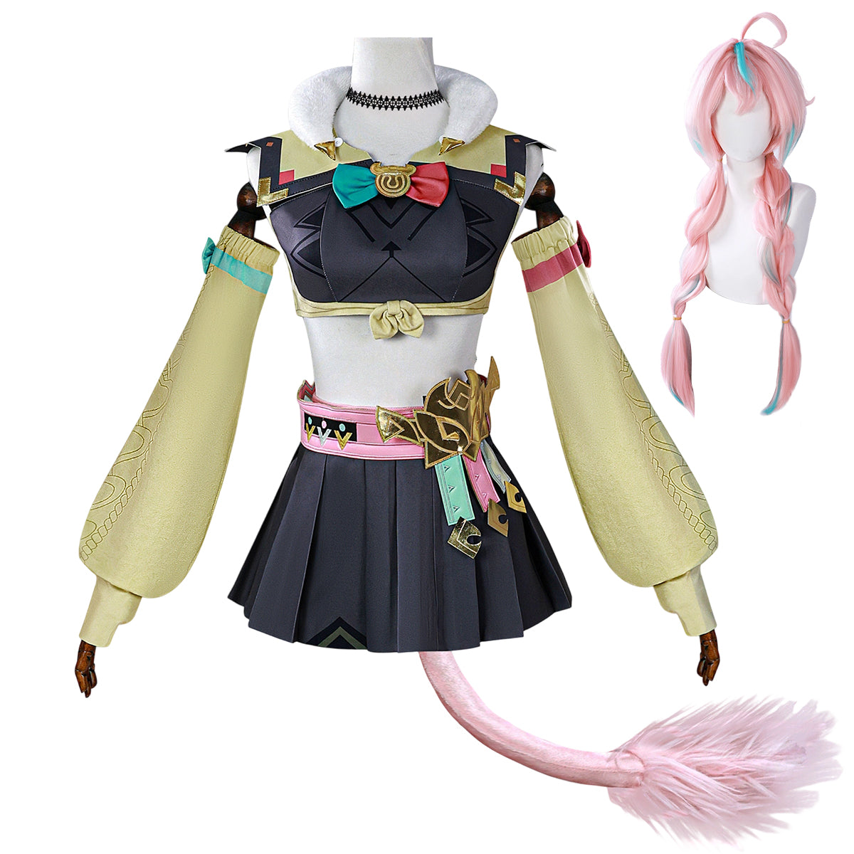 【在庫品】HOLOUN 原神 げんしん ヴァレザのコスプレ服 ハロウィン仮装 ゲームコスプレ衣装 セット クリスマス イベント  ゲーム仮装 アニメ 演出服