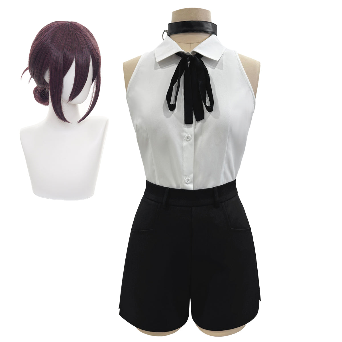 【在庫品】HOLOUN チェンソーマン レゼ Reze爆弾の悪魔コスプレ演出服ウィッグ付き コスプレ演出服 コスチューム 舞台装 ドレス クリスマス ハロウィン 祝日贈り物 祝日贈り物