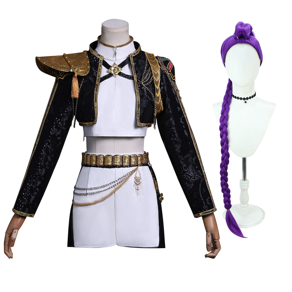 【在庫品】HOLOUN KPOPガールズ! デーモン・ハンターズ kpop demon hunters ブラック ルミRumi ゾーイZoe ミラMira 演出服 舞台服 アニメ仮装 ハロウィンコスプレ衣装 クリスマス イベント