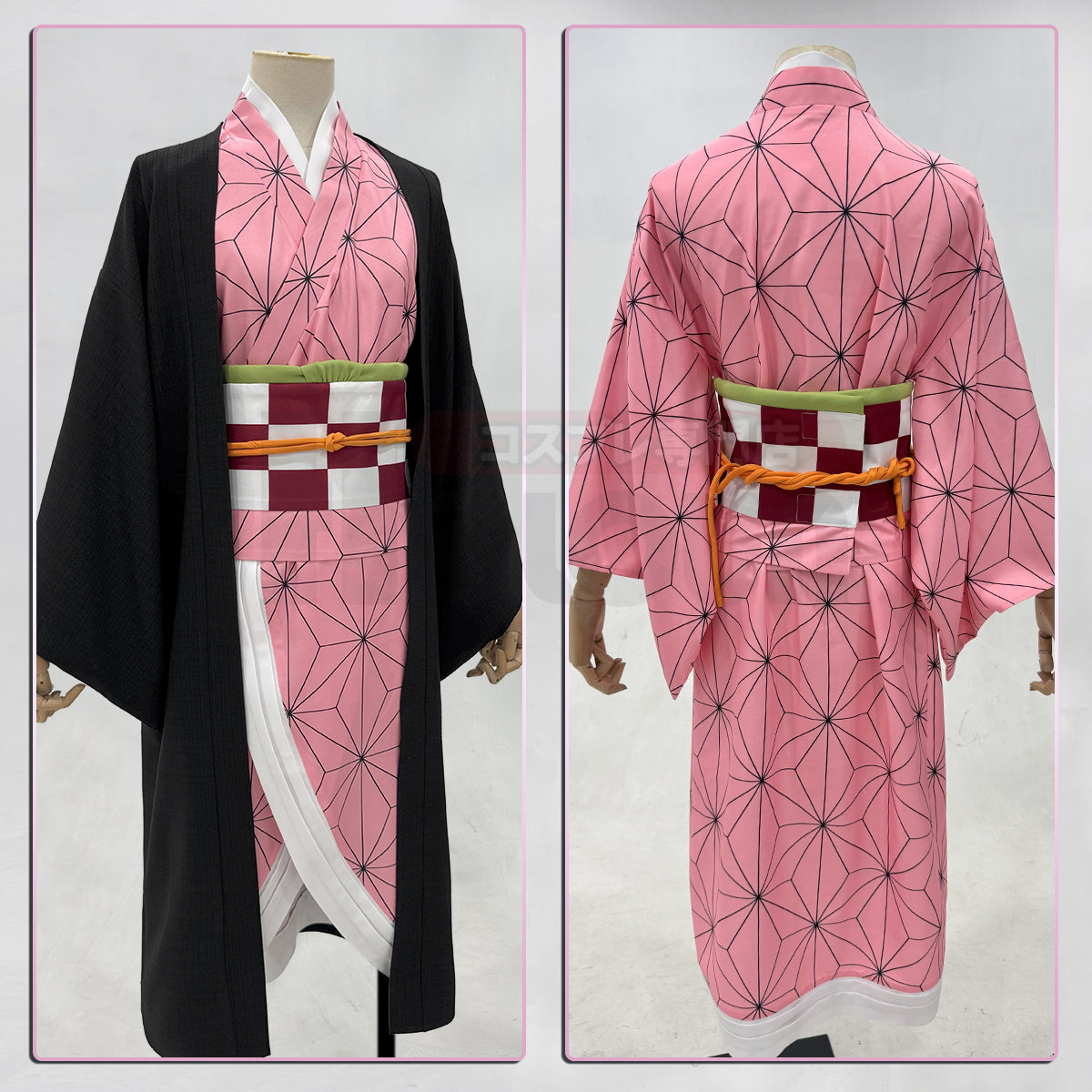【新着商品】HOLOUN 鬼殺の隊シリーズ 竈門禰豆子のコスプレ服 ハロウィン アニメハロウィン仮装 衣装 セット クリスマス イベント  アニメ 演出服