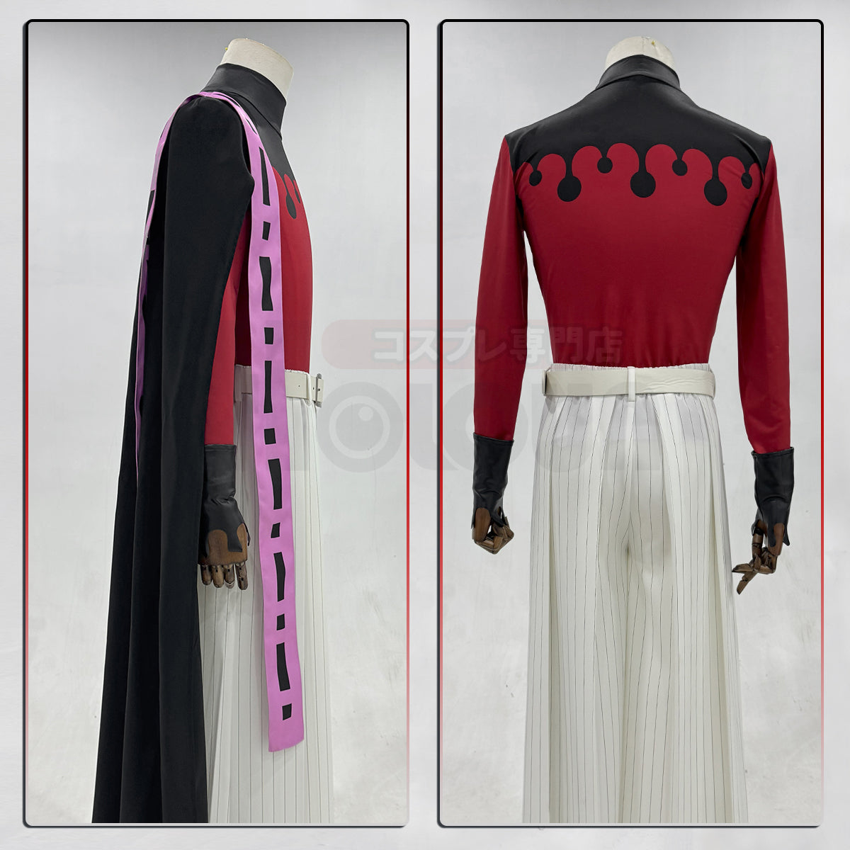 【新着商品】HOLOUN 鬼殺の隊シリーズ 十二鬼月 上弦・弍 童磨のコスプレ服 ハロウィン アニメハロウィン仮装 衣装 セット クリスマス イベント  アニメ 演出服