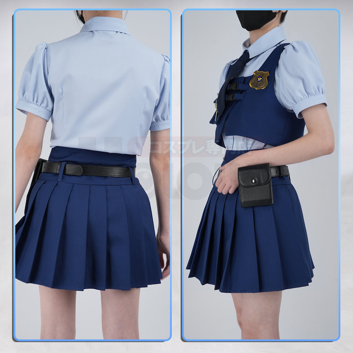 【新着商品】HOLOUN ズ一トピあ ジュディ・ホップスのコスプレ服 警察服スカート ハロウィン仮装 衣装 クリスマス イベント  ゲーム仮装 アニメ 演出服