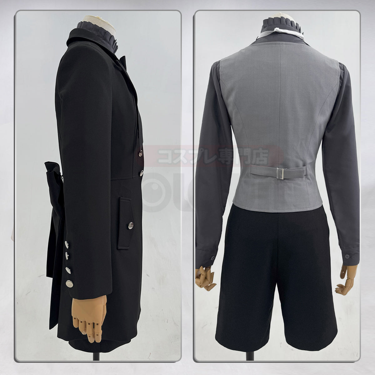 【在庫品】HOLOUN 黒の執事2 悪魔化 シエル・ファントムハイヴのコスプレ服 私服 ハロウィン仮装 ゲームコスプレ衣装 セット クリスマス イベント  ゲーム仮装 アニメ 演出服